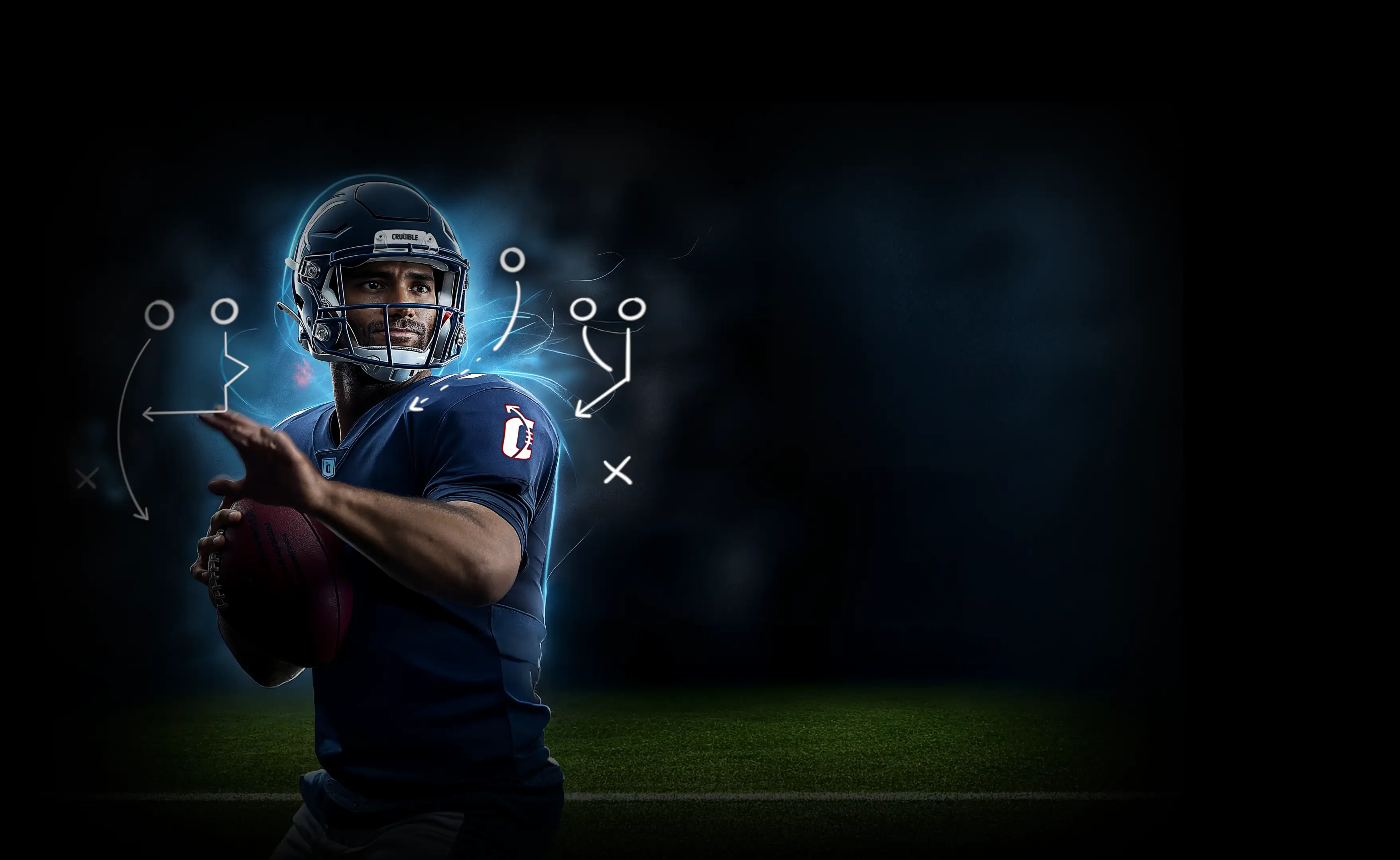 Quarterbacks training with Crucible