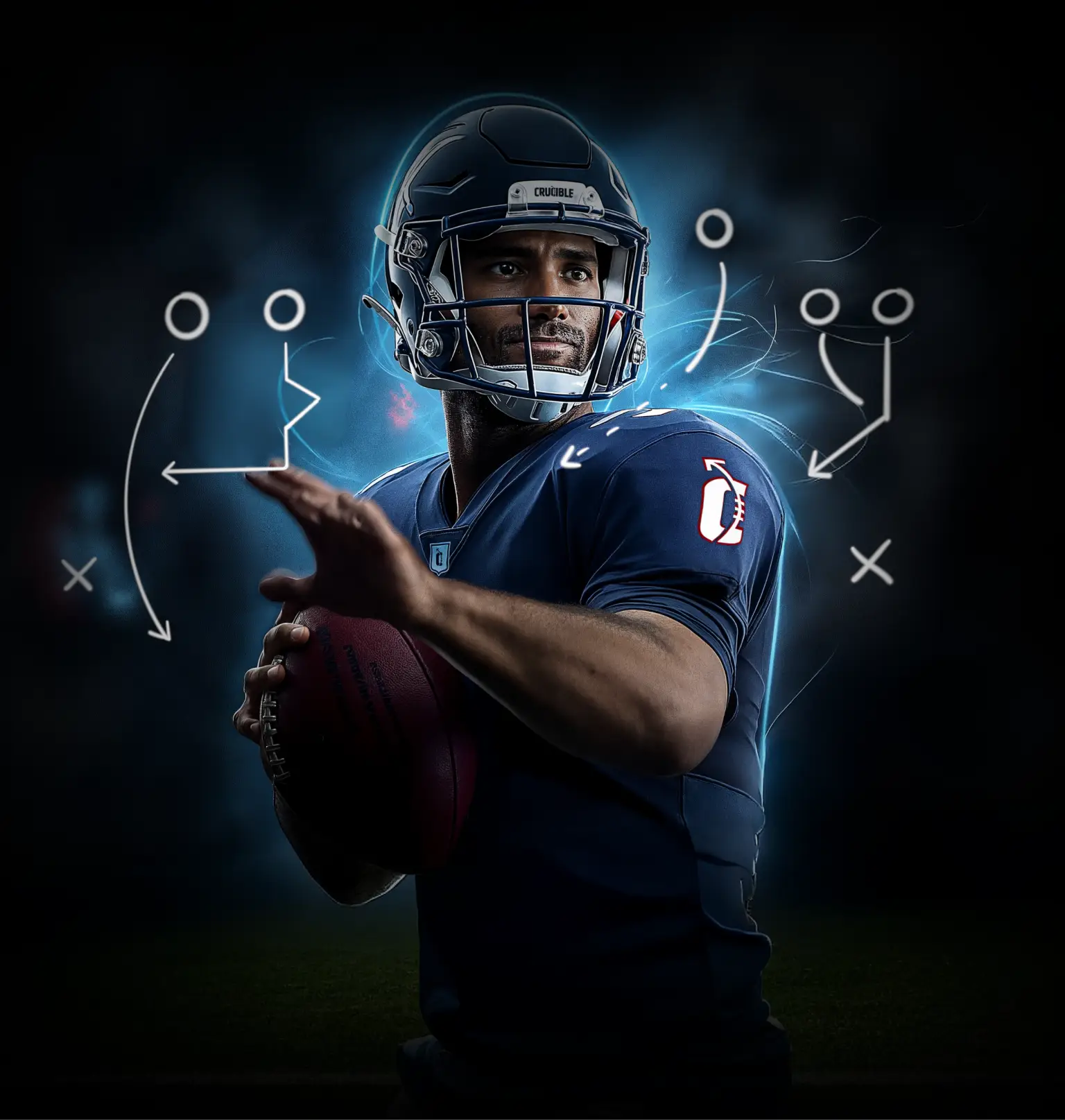 Quarterbacks training with Crucible