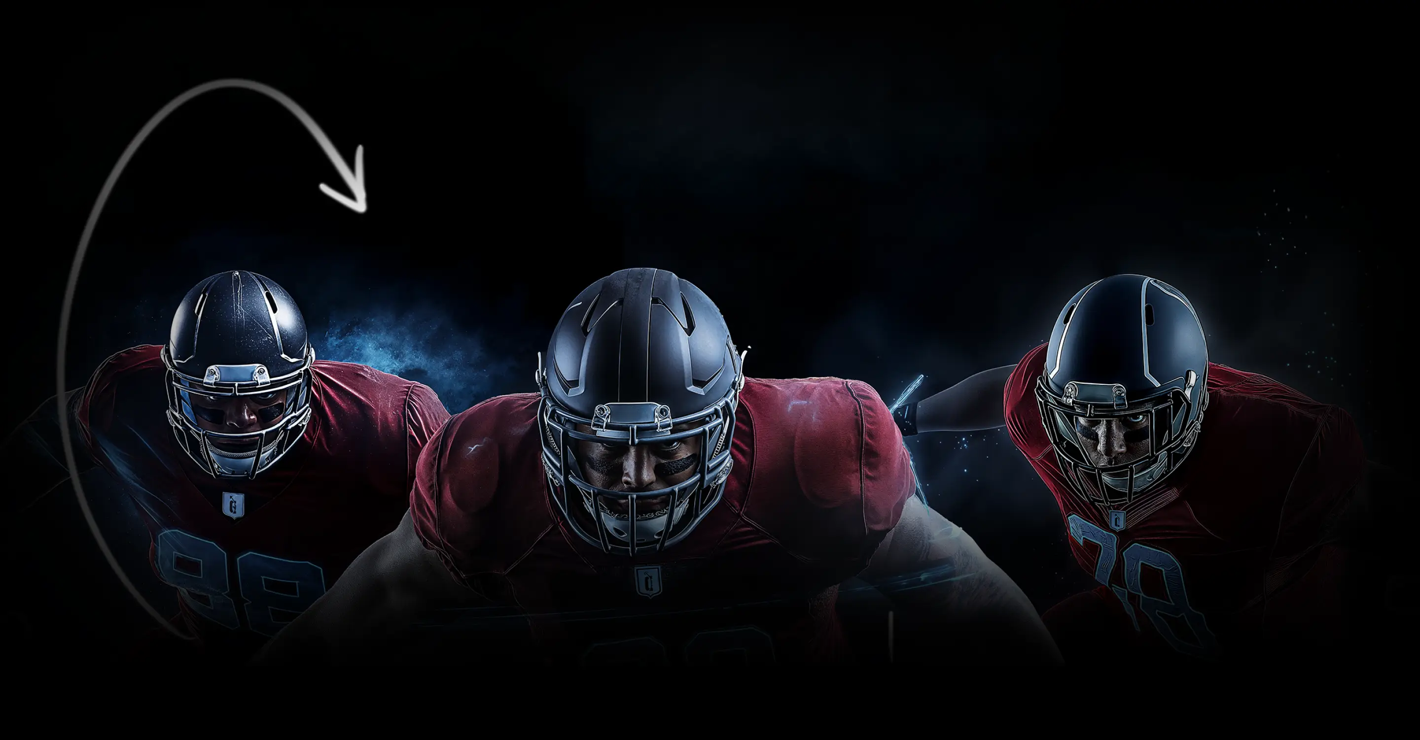 Quarterback reading defensive pressure in the Crucible simulator